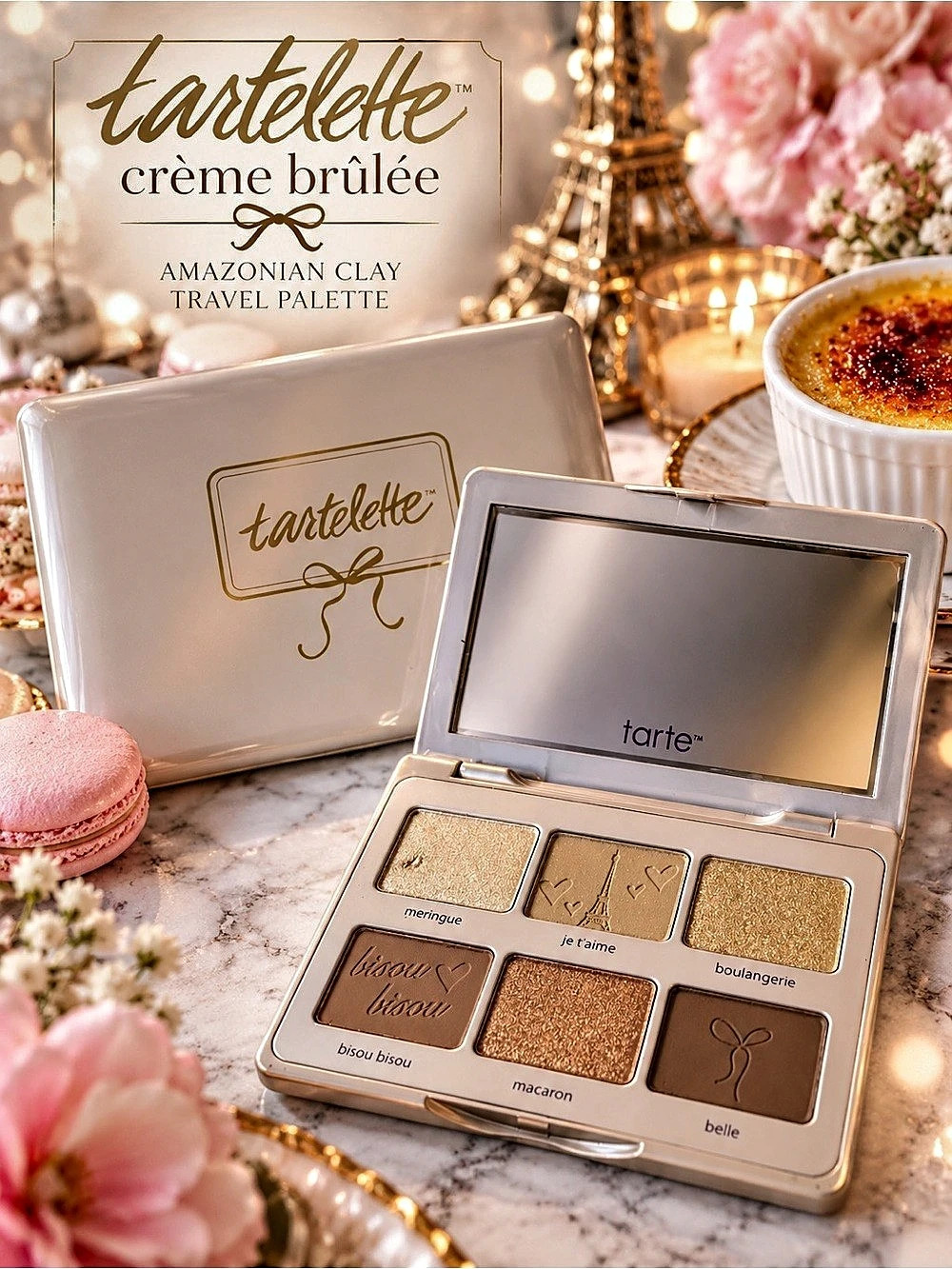 Tarte Tartelette Crème Brûlée Travel Eyeshadow Palette Limited Edition